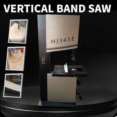 280 KG Gewicht VERTICAL STYLE Manuelle vertikale Bandsäge MJ345E kann 0-45 Grad neigen