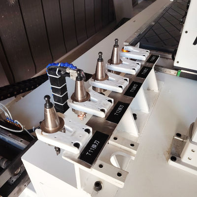 12kw automatische CNC-Möbel Türschloss Scharnier Punching unsichtbare Schlittenmaschine