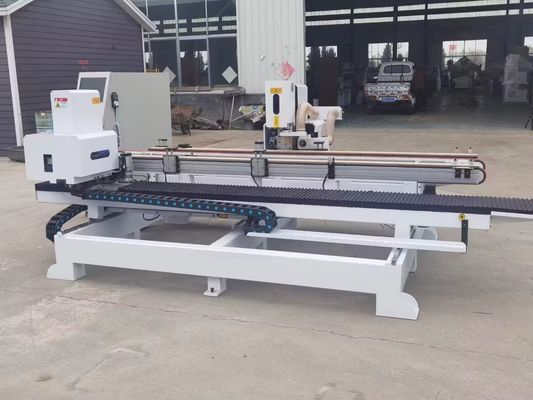 Hohe Kapazität 2000KG Doppelzeilenummer CNC Holztürverschluss-Loch-Mortierungsmaschine