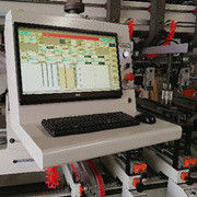 Weiterentwickelte Multi Row Line Holz CNC Bohrmaschine für 8 50mm Verarbeitungsdicke