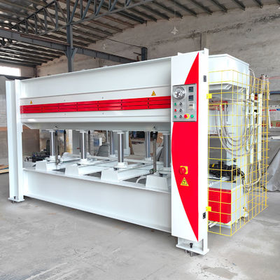 2-Schicht-Melamine-Fenerier-Holztür MDF-Hotpressmaschine mit 3000*1300*42mm Plattengröße