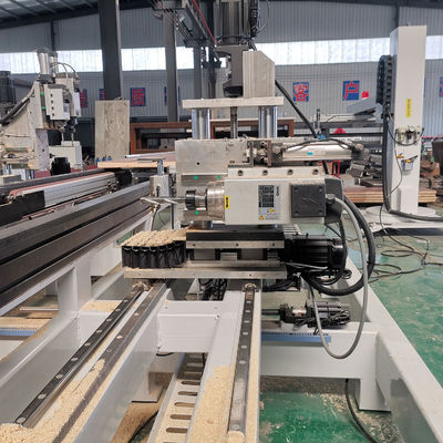 Hochleistungs-CNC-Türverschluss- und Scharnierbohrmaschine für die horizontale Türherstellung