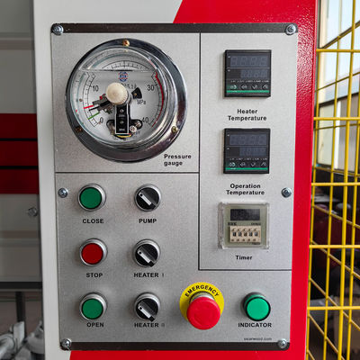 PH120 2-schichtige automatische hydraulische Heißpresse für Türen 120 T Gesamtdruck