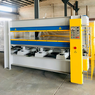 Baustoffgeschäfte MDF Melamin Tür Hautmachmaschine Hydraulik Heißpresse Maschine