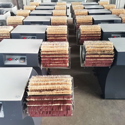 Holzschleifmaschine Doppelkopf Trommel Bürste Schleifmaschine zum Polieren von Massivholzmöbeln