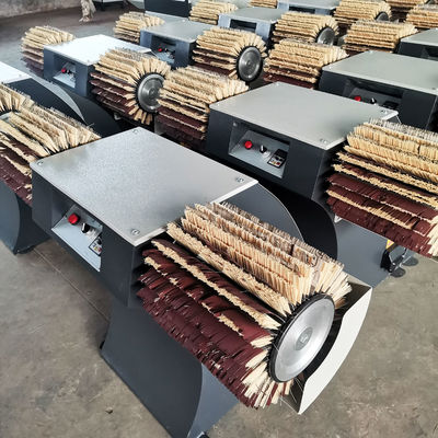Mini 2-köpfige Handschleifmaschine für Holzbearbeitung Holzbürste Bodenpolieren Trommel