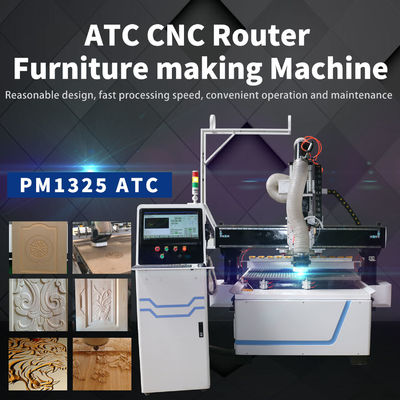 3 Achsen Holzrouter für Möbel 3D Holzschnitzerei PM1325 ATC