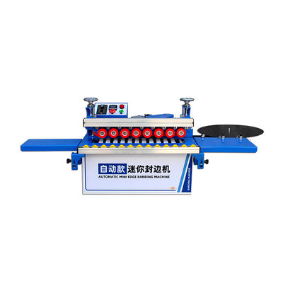 Hochproduktive tragbare Randbandmaschine mit automatischem Kleben und Trimming Puffing