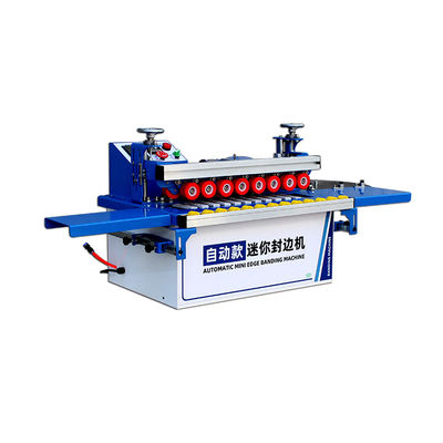 Hochproduktive tragbare Randbandmaschine mit automatischem Kleben und Trimming Puffing