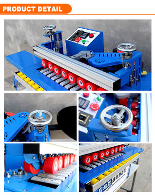 Kleine Holzbearbeitung MDF Polnische Randbander Halbautomatische PVC-Kantenbandmaschine