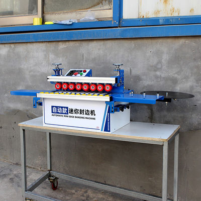 Kleine Holzbearbeitung MDF Polnische Randbander Halbautomatische PVC-Kantenbandmaschine