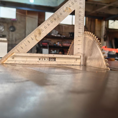 45°-Winkel-Rundsäge für horizontales Schiebebrett und Materialschneiden