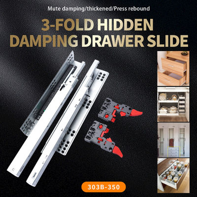 Schubladen-Boden Schrank Dreifach versteckte Puffer-Slide Mail Verpackung 370mm Min Schrank Tiefe