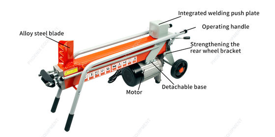 Elektrische Holzsplitter- und Schneidmaschine Produktionsgröße 1010*285*485mm