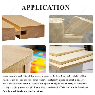 Horizontale Fräsmaschine mit Holzspindelformgerät und Schiebetisch 380V/220V Spannung