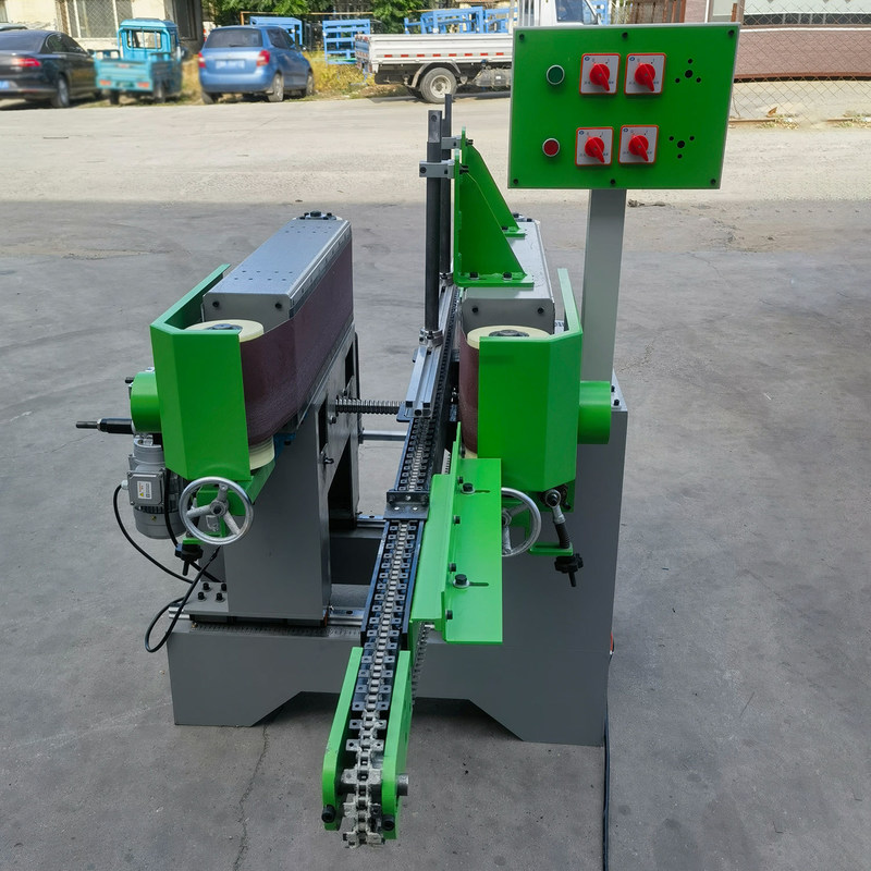 150 mm breite Holzplatte zweiseitige Plattenschleifmaschine für die Holzbearbeitung vollautomatisch