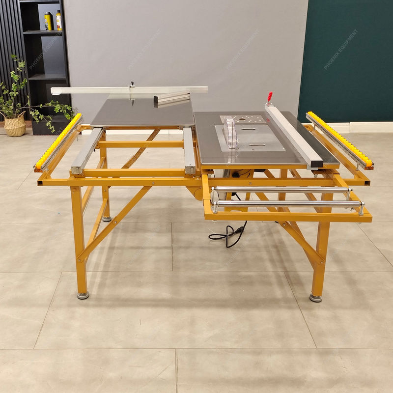 High-Precision Schiebetisch Säge Sperrholz Schneidemaschine mit PDMJ16 Mini-Panel Säge Motor