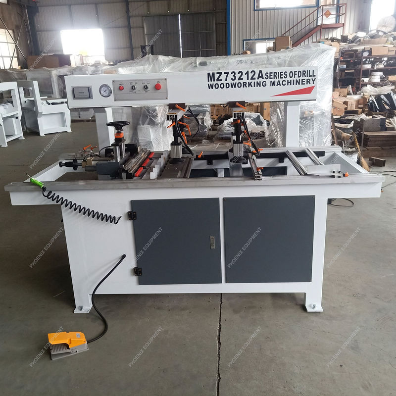 Bohrmaschine für Holzbearbeitung mit mehreren Löchern für Holzplatten mit 2 Köpfen in 380V/50HZ