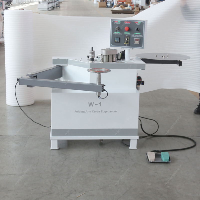 Automatische Klebebandmaschine für geschwungenes Veneer und Massivholzstreifen