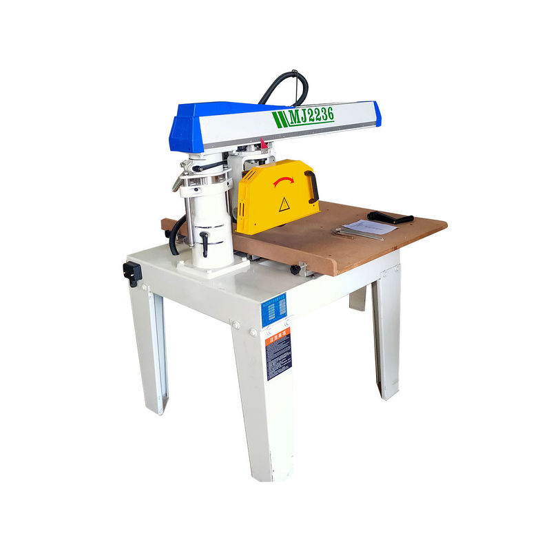 Holzschneiden Radialarm Säge Säge Schneiden Größe 640*110mm Horizontale Drehgrade 45°