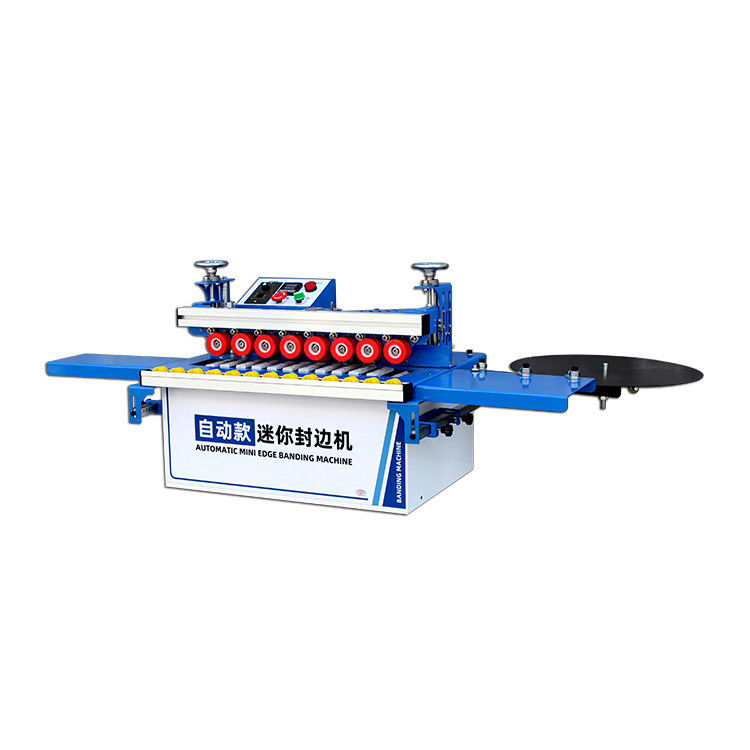 Hochproduktive tragbare Randbandmaschine mit automatischem Kleben und Trimming Puffing