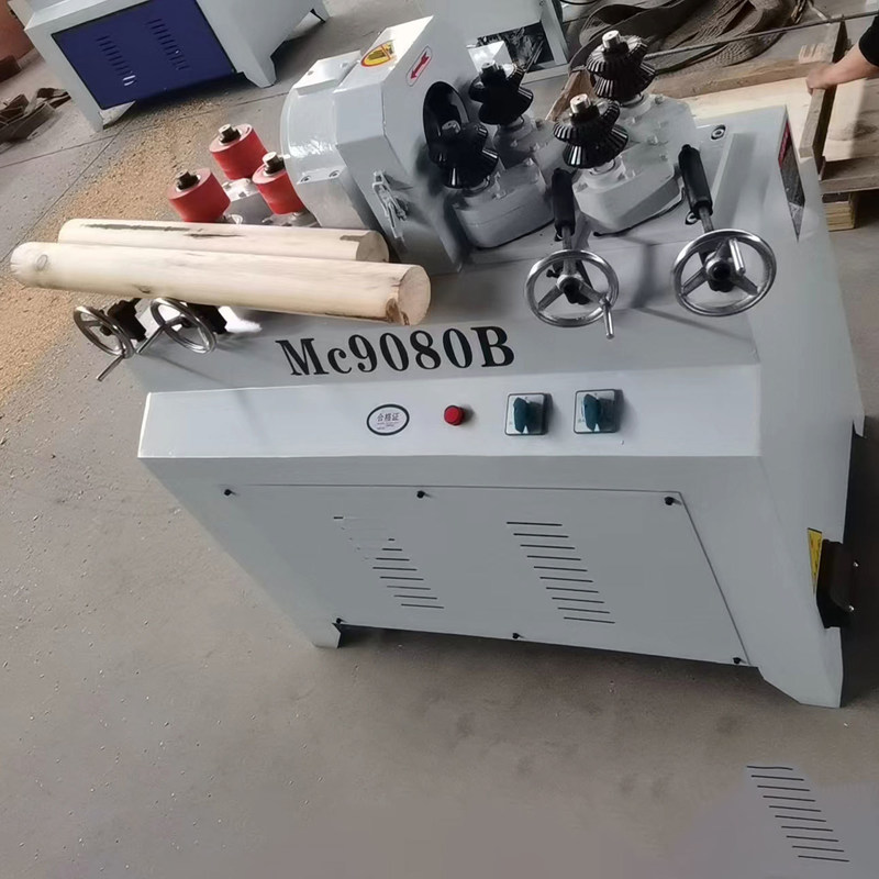 Weiterentwickelte runde Holzstabmaschine für die automatische Herstellung von Besenhandgriffen und Mop-Sticks