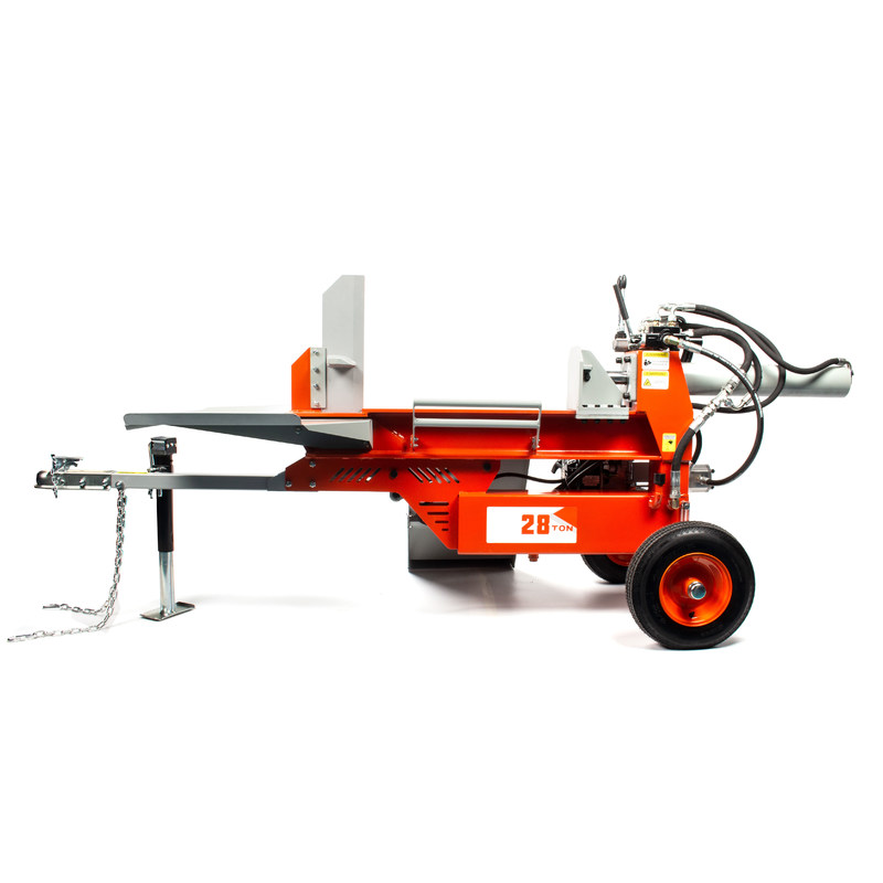 Holzhalter akzeptabel OEM Horizontale 28T Baumstamm Holzspaltmaschine für den Haushalt