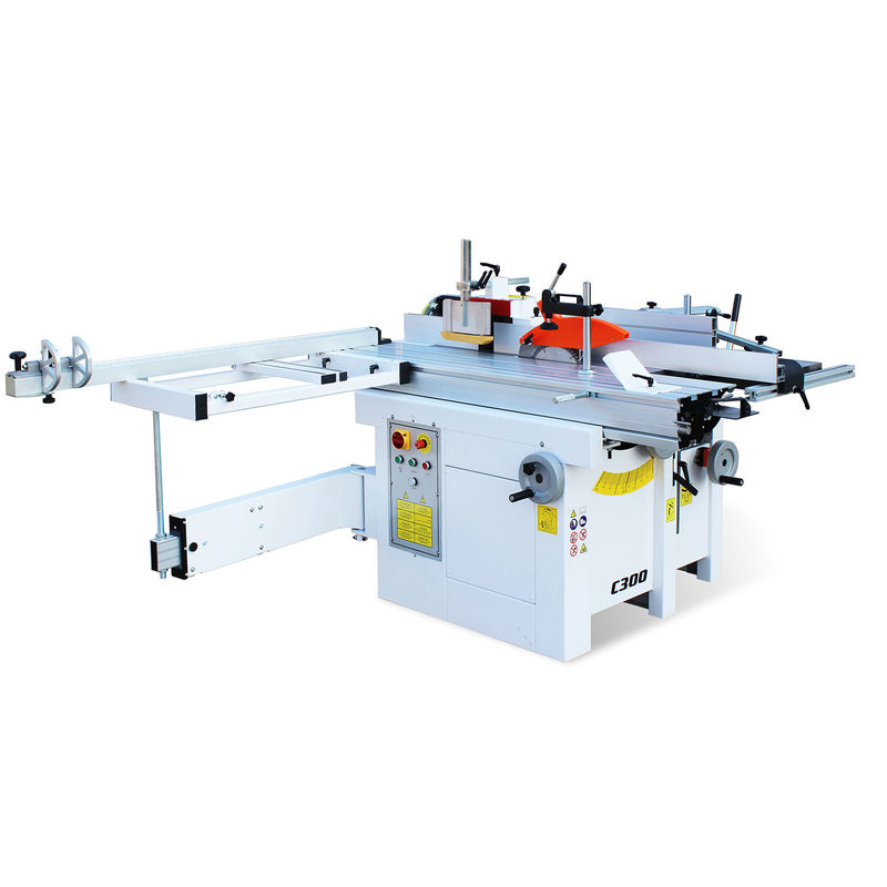 5 in 1 Tisch Holzplaner Kombination Holzbearbeitungsmaschine Dicke Planer C300 300x1500mm